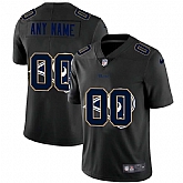 Nike Los Angeles Rams Customized Men's Team Logo Dual Overlap Limited Jersey Black,baseball caps,new era cap wholesale,wholesale hats